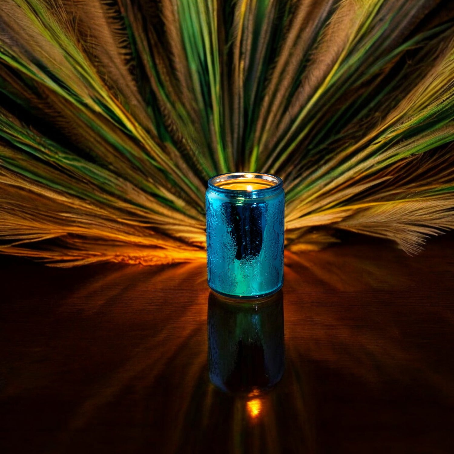 Indian peafowl Feather  Scented Candle：Cold water